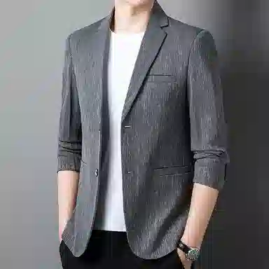 卡丹狄诺 男士西服秋季宽松简约单西上衣潮流春季轻商务休闲职业装西装外套 男款