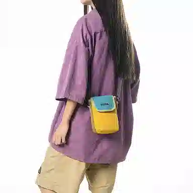 vack Compact Flip Phone Bag Nylon Crossbody