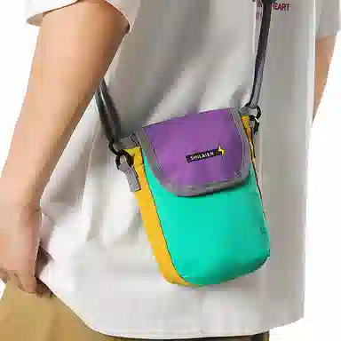 vack Compact Flip Phone Bag Nylon Crossbody