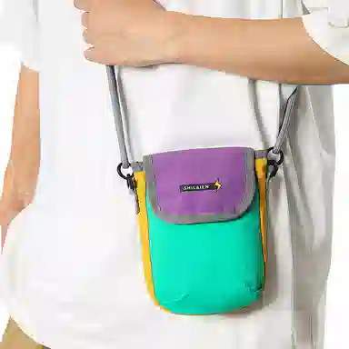 vack Compact Flip Phone Bag Nylon Crossbody