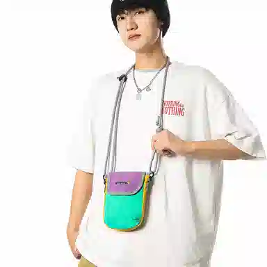 vack Compact Flip Phone Bag Nylon Crossbody