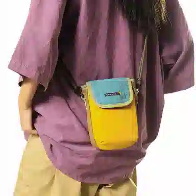 vack Compact Flip Phone Bag Nylon Crossbody