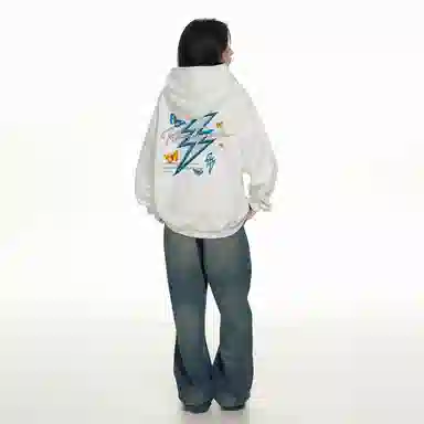 SESAME STREET Embroidered Lightning Hoodie