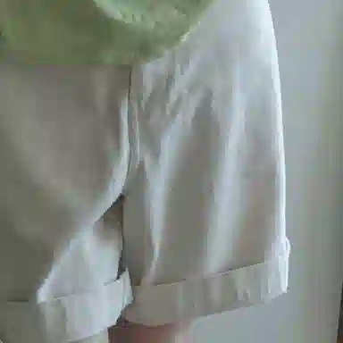 几立 美式复古纯棉斜纹纹理宽松格子中腰休闲短裤 男女同款