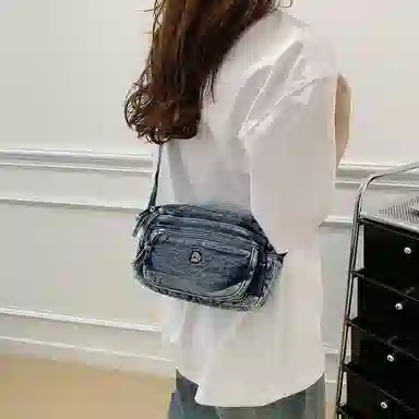 SAPANA STUDIO Vintage Denim Shoulder Bag
