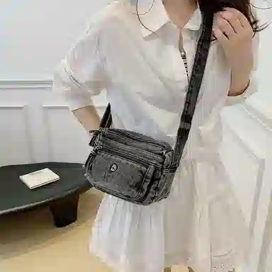 SAPANA STUDIO Vintage Denim Shoulder Bag