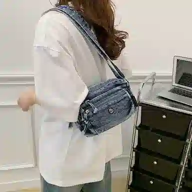 SAPANA STUDIO Vintage Denim Shoulder Bag