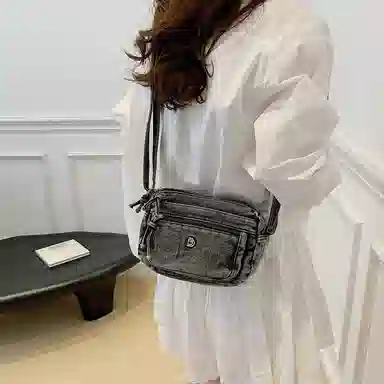 SAPANA STUDIO Vintage Denim Shoulder Bag