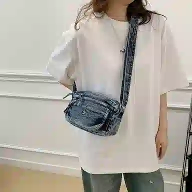 SAPANA STUDIO Vintage Denim Shoulder Bag