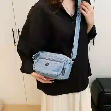 SAPANA STUDIO Vintage Denim Shoulder Bag