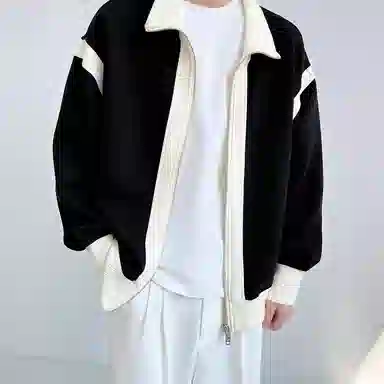 木木兔 美式高街重磅男士长袖外穿冬季休闲穿搭轻奢潮流百搭秋冬衣服冬天国潮宽松时尚潮牌外套夹克 男女同款