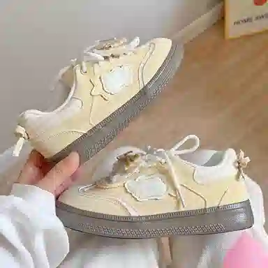 BINGO DUCK Retro Bow Low Sneakers