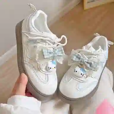 BINGO DUCK Retro Bow Low Sneakers