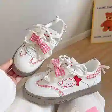 BINGO DUCK Retro Bow Low Sneakers