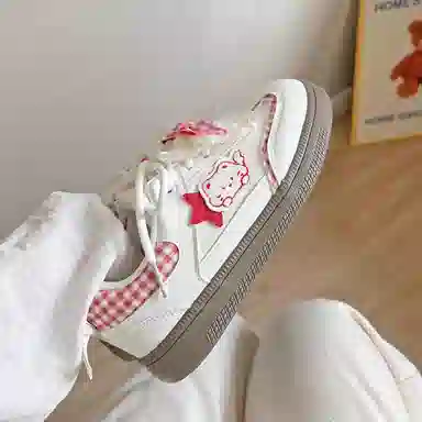 BINGO DUCK Retro Bow Low Sneakers