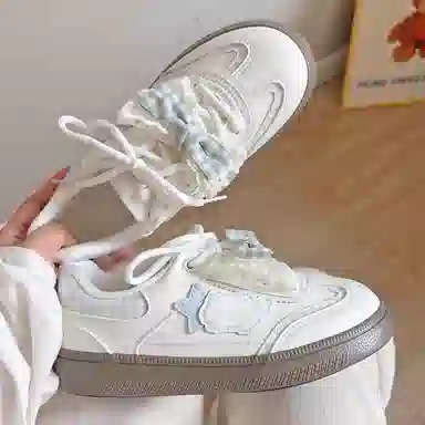 BINGO DUCK Retro Bow Low Sneakers