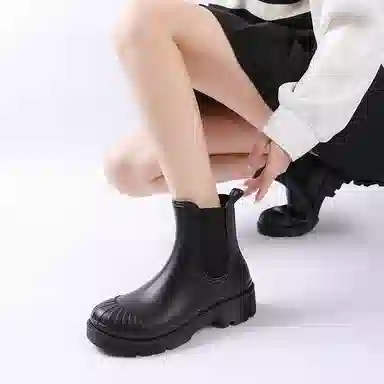 隆鹰 合成革 舒适简约 百搭时尚 切尔西靴 女