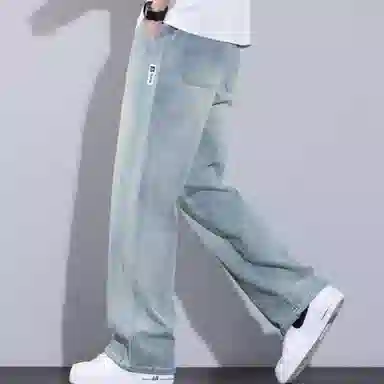 沐诚阳译 薄款星空纹休闲百搭牛仔裤 男款