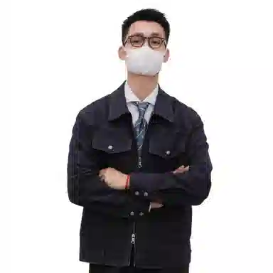 沐诚阳译 何青菜春秋款全棉翻领口袋牛仔休闲通勤男士外套夹克 男款