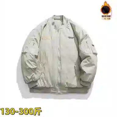 沐诚阳译 美式复古工装加厚飞行员飞行服棒球棉服情侣宽松冬季外套夹克 男女同款