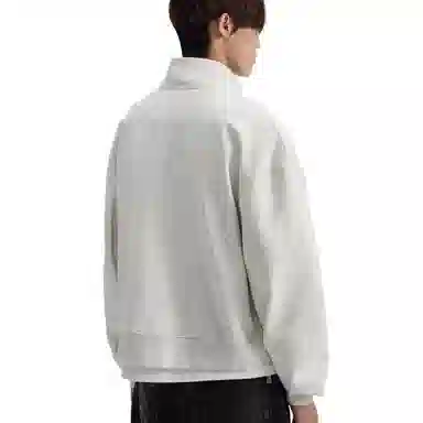 沐诚阳译 纯色拉链立领长袖卫衣 男款