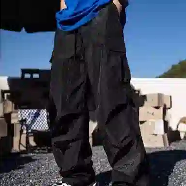 沐诚阳译 潮流舒适时尚百搭小众设计休闲裤 男款