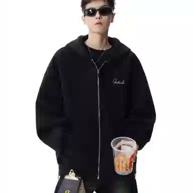 沐诚阳译 美式潮牌连帽高街百搭休闲卫衣 男款
