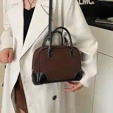 YTARA Vintage Suede Tote Bag