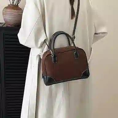 YTARA Vintage Suede Tote Bag