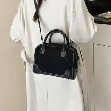 YTARA Vintage Suede Tote Bag