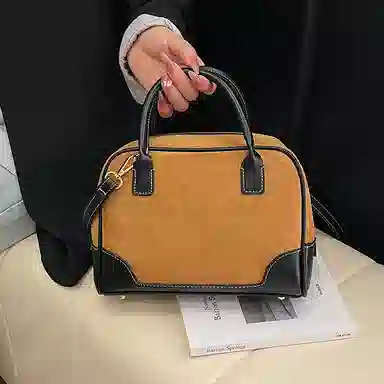 YTARA Vintage Suede Tote Bag