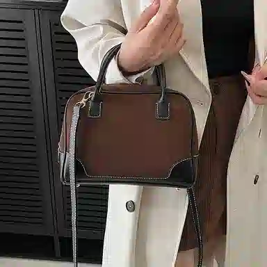 YTARA Vintage Suede Tote Bag