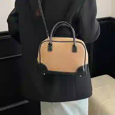 YTARA Vintage Suede Tote Bag