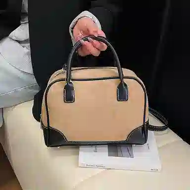 YTARA Vintage Suede Tote Bag