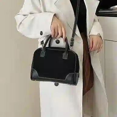 YTARA Vintage Suede Tote Bag