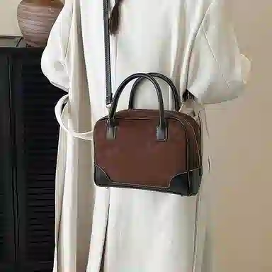 YTARA Vintage Suede Tote Bag