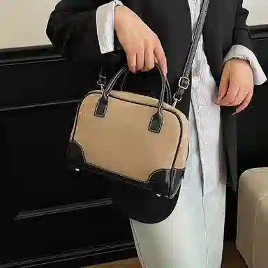 YTARA Vintage Suede Tote Bag