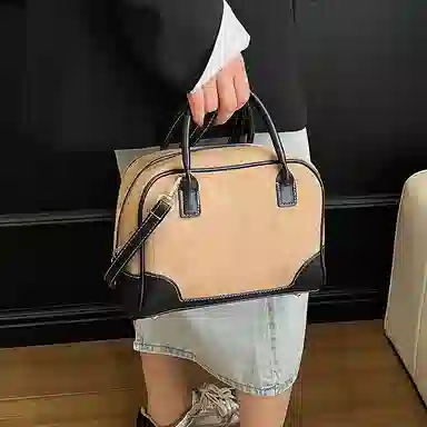 YTARA Vintage Suede Tote Bag