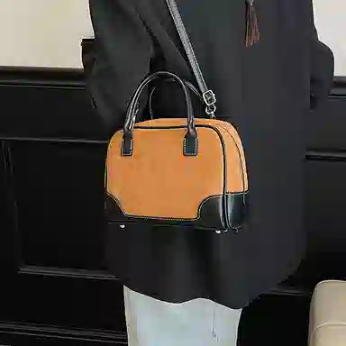 YTARA Vintage Suede Tote Bag