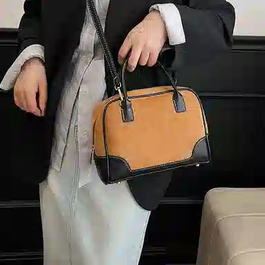 YTARA Vintage Suede Tote Bag