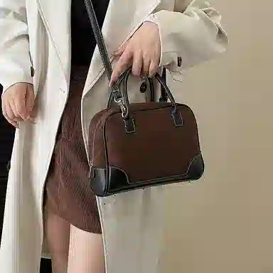 YTARA Vintage Suede Tote Bag