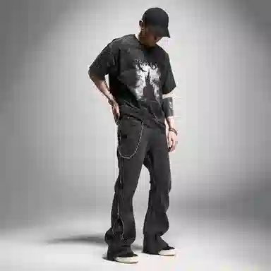 EODUP Silver Spiral Jeans