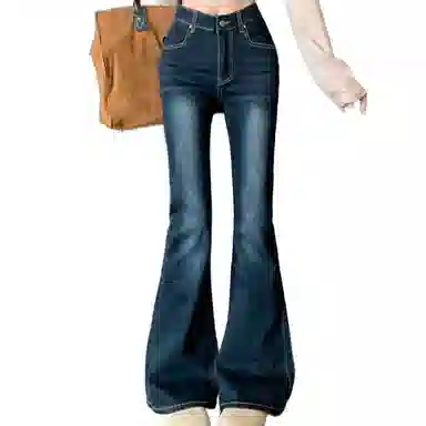 苏九儿 辣妹弹力修身微喇马蹄牛仔裤 女款