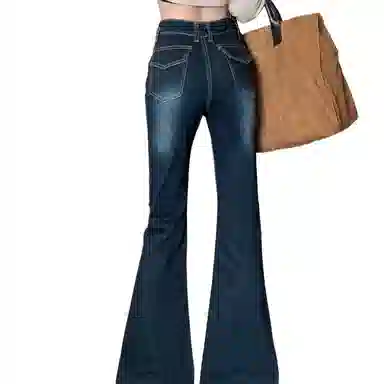 苏九儿 辣妹弹力修身微喇马蹄牛仔裤 女款