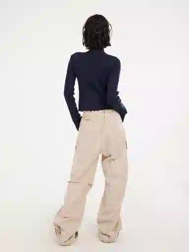 苏九儿 拉链设计感修身长袖针织衫 女款