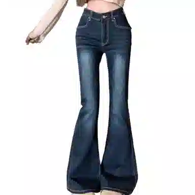 苏九儿 辣妹弹力修身微喇马蹄牛仔裤 女款