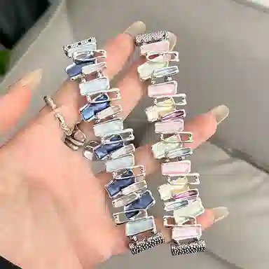 亿祈发 表带 华为适用 金属材质 不规则表链男女通用