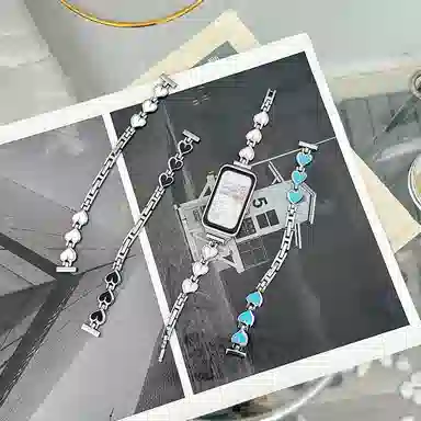 亿祈发 表带 华为适用 金属材质 爱心表链男女通用