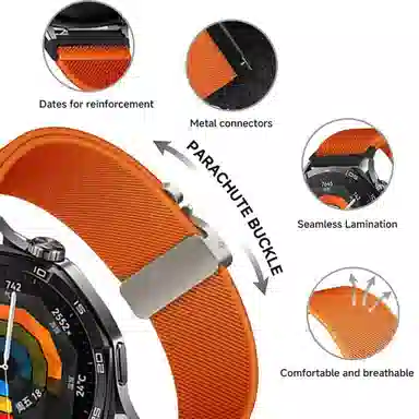 亿祈发 华为适用 手表表带 尼龙材质 时尚休闲表带男女通用