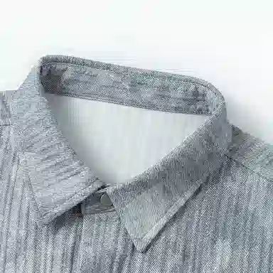 虫小绿 学院风迷彩扎染大码宽松舒适长袖衬衫 男女同款